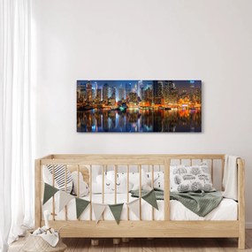 Obraz Manhattanu v noci (120x50 cm)