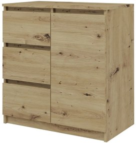 Komoda Musecalo 12 (dub artisan). Akcia -24%. Vlastná spoľahlivá doprava až k Vám domov. 1132868
