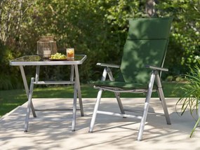 Livarno home Podložka na kreslo s vysokým operadlom Houston, zelená, 4 kusy  (800006032)