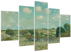 Obraz - Alfred Sisley,  Meadow, reprodukcia (150x105 cm)