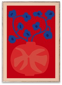 Plagát Red Vase 50 × 70 cm 50 × 70 cm