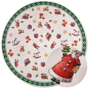 Zelený okrúhly koberec s vianočným motívom ø 150 cm Green Christmas – Villeroy&amp;Boch