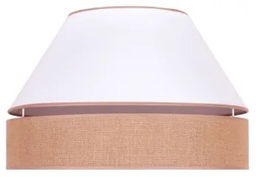 Duolla - Stropné svietidlo AVIGNON 1xE27/15W/230V pr. 50 cm biela/hnedá