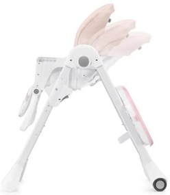 KINDERKRAFT - Detská jedálenská stolička YUMMY ružová/biela