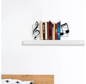 Zarážka na knihy 22x35,5 cm čierna