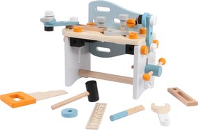 Mini dielňa drevený stôl na náradie stavebnica 52 kusov ECOTOYS