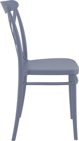 CROSS záhradná stolička bez podrúčok dark grey