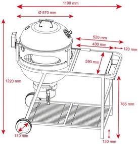 Multifunkčný kotlový gril + el. gril. ihla + pizza pec  VENEZIA