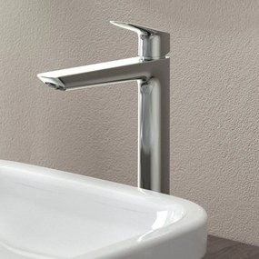 HANSGROHE Logis Fine páková batéria pre umývadlové misy, bez odtokovej súpravy, výška výtoku 232 mm, chróm, 71258000