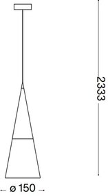 Ideal Lux - LED Luster na lanku CONO 1xGU10/7W/230V pr. 15 cm chróm