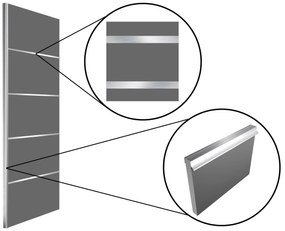 Šatníková skriňa SERENITY 133 cm biely lesk MGB SERENITY SZP6/0/W/W/0/HIAL
