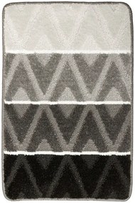 Sada kúpeľňových koberčekov PALMA tmavá / sivá, kosoštvorce