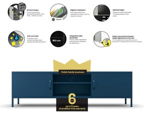 RTV skrinka XL ROSARIA 1700 x 400 x 500, tmavomodrá