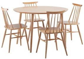 Jedálenský stôl v dubovom dekore Woodman Cloyd, ø 100 cm