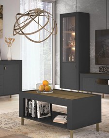 Čierny konferenčný stolík MOSSA MO9