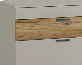 TV skrinka Romy, šedá/dub