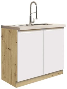 Skrinka do kuchyne Glamour13d White