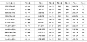 Mexen Lunar Duo, výklopný sprchový kút 90 x 75 cm, 8mm číre sklo, grafitový profil, 834-090L-075P-95-00