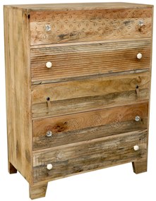 furniture-nabytek.cz - Rustikalna komoda z mangového dreva 90x120x45