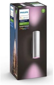 Philips 17463/47/P7 - LED RGBW Vonkajšie svietidlo Hue APPEAR 2xLED/8W/230V IP44