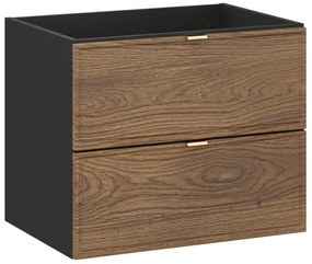 Skříňka pod umyvadlo Talia Casella 60 cm černý mat/dub casella