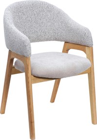 XXXLutz STOLIČKA S PODRÚČKAMI, tkaná textília, sivá Linea Natura - Stoličky - 002315001305