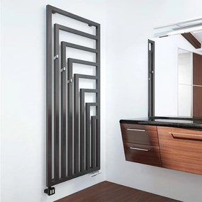 Terma Angus V 1140x360 vodný radiátor Metallic Black ZX