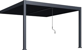 DEOKORK Záhradná hliníková pergola do stien 4x4 m (antracit)