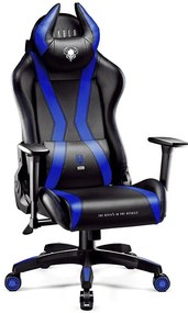 Otočné kreslo Normal Diablo X-Horn 2.0 čierna/modrá