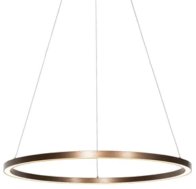 Závesné svietidlo bronzové 80 cm vrátane LED s 3-stupňovým stmievaním - Girello