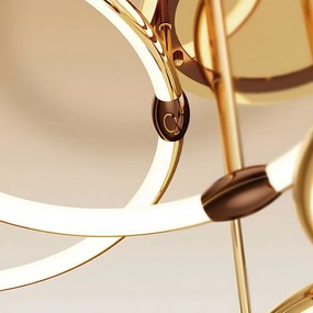 Toolight Toolight, LED stropné svietidlo 46W, 4000K, G122-3C, zlatá lesklá, OSW-02614