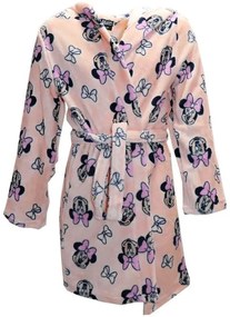 Detský / dievčenský župan s kapucňou Minnie Mouse - Disney - broskyňovo oranžový, 110 / 116