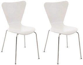 Stolička Callisto (SET 2 ks) - Biela