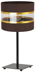 Stolná lampa Elegance, 1x textilné tienidlo (výber zo 6 farieb), (výber z 2 farieb konštrukcie), g, ln