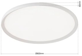 Orion - LED Stropné svietidlo KANT LED/50W/230V 2700/3200/4000K priemer 60 cm biele
