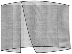 Moskytiéra na záhradný slnečník 3,5m - čierna