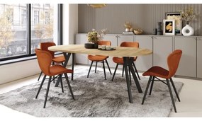 Rozkladací jedálenský stôl ARTUR dub craft/čierna