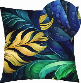 Vodeodolná obliečka na vankúš BOTANIC Blue Gold 45x45 cm