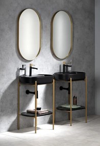 Sapho Sapho, PUNO podstavec pod umývadlo 550x795x396mm, zlatá matná, SKA590-5