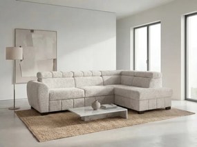 Rohová sedacia súprava Rico, pravá, sivá - aragon 90