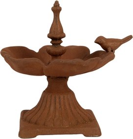 Rustikálne hrdzavé krmítko pre vtáčiky - 17*11*12 cm