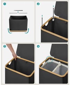 Kôš na bielizeň TATE čierny