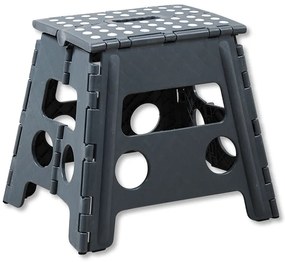 Kesper Skladacie schodíky, plastová stolička, antracit s výškou 32 cm