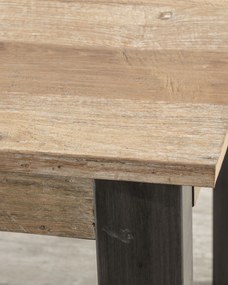 Rozkladací stôl Berton 200/300 x 100 x 76 black&amp;natural