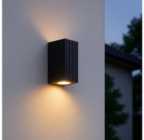 Brilliant - Vonkajšie nástenné svietidlo JELANI 2xGU10/10W/230V IP44 čierna 40916/06