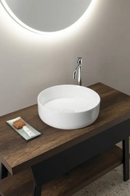 Sapho Sapho, FIASTRA keramické umývadlo na dosku, priemer 40cm, biela, FT801