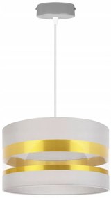 Závesné svietidlo INTENSE GOLD, 1x textilné tienidlo (výber zo 6 farieb), (výber z 3 farieb konštrukcie), (fi 35cm)