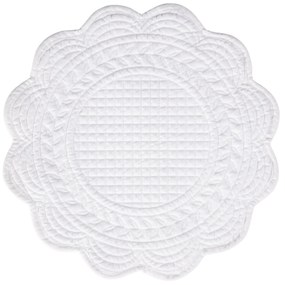 CÔTÉ TABLE Prešívané prestieranie Blanc 40 cm