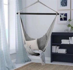 ISO Závesná hojdacia sieť Hamak, šedá, 5885