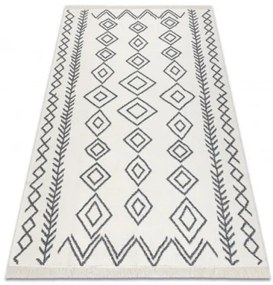 Koberec TWIN 23000 Boho, romby antracit / krém
